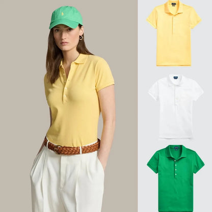 Kaufen Sie 1, erhalten Sie 3! Polo-Shirt-Set aus Piqué-Baumwolle